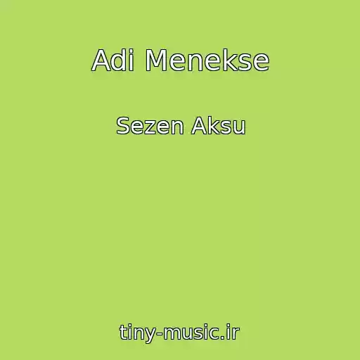 کاور آهنگ Adi Menekse از Sezen Aksu