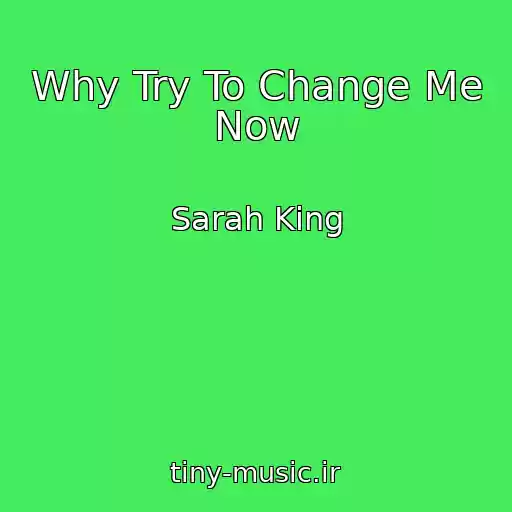 کاور آهنگ Why Try To Change Me Now از Sarah King