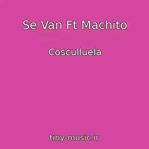 کاور آهنگ Se Van Ft Machito از Cosculluela