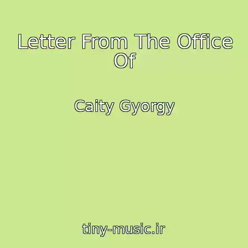 کاور آهنگ Letter From The Office Of از Caity Gyorgy