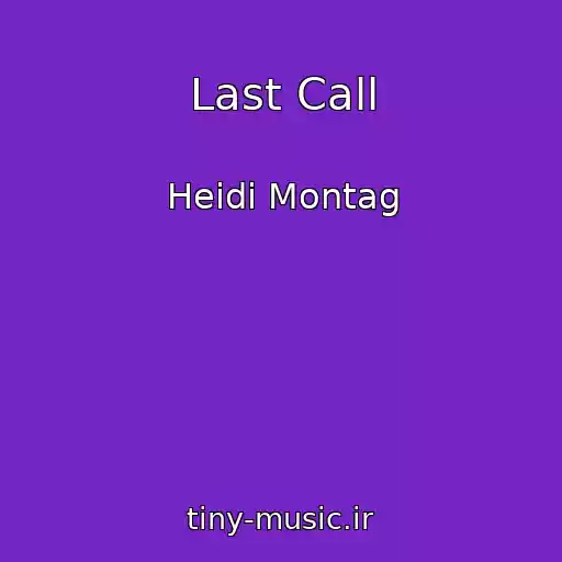 کاور آهنگ Last Call از Heidi Montag