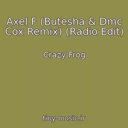 کاور آهنگ Axel F (Butesha & Dmc Cox Remix) (Radio Edit) از Crazy Frog
