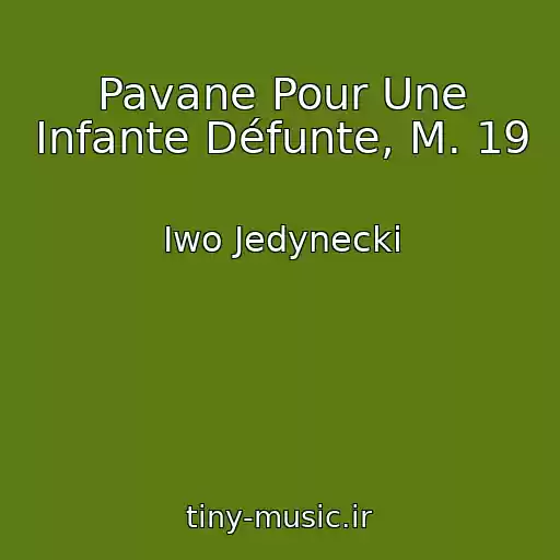 کاور آهنگ Pavane Pour Une Infante Défunte, M. 19 از Iwo Jedynecki