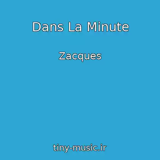 کاور آهنگ Dans La Minute از Zacques