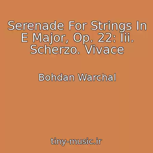 کاور آهنگ Serenade For Strings In E Major, Op. 22: Iii. Scherzo. Vivace از Bohdan Warchal