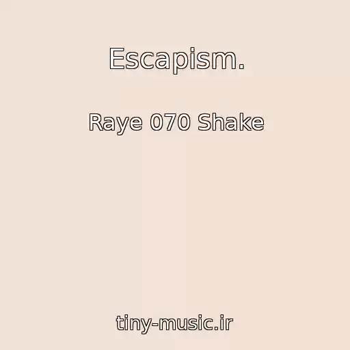 کاور آهنگ Escapism. از Raye 070 Shake