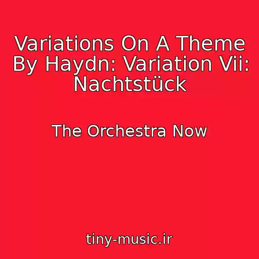 کاور آهنگ Variations On A Theme By Haydn: Variation Vii: Nachtstück از The Orchestra Now