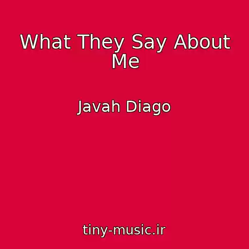 کاور آهنگ What They Say About Me از Javah Diago