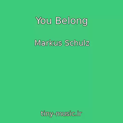 کاور آهنگ You Belong از Markus Schulz