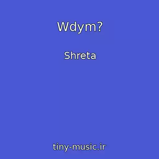 کاور آهنگ Wdym? از Shreta