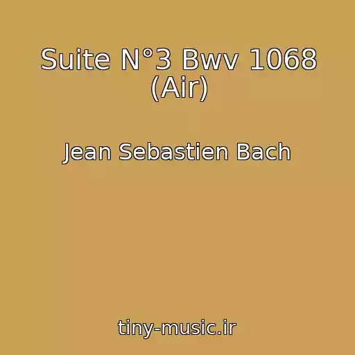 کاور آهنگ Suite N°3 Bwv 1068 (Air) از Jean Sebastien Bach