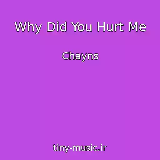 کاور آهنگ Why Did You Hurt Me از Chayns