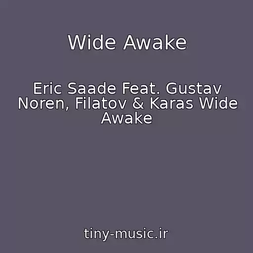 کاور آهنگ Wide Awake از Eric Saade Feat. Gustav Noren, Filatov & Karas Wide Awake