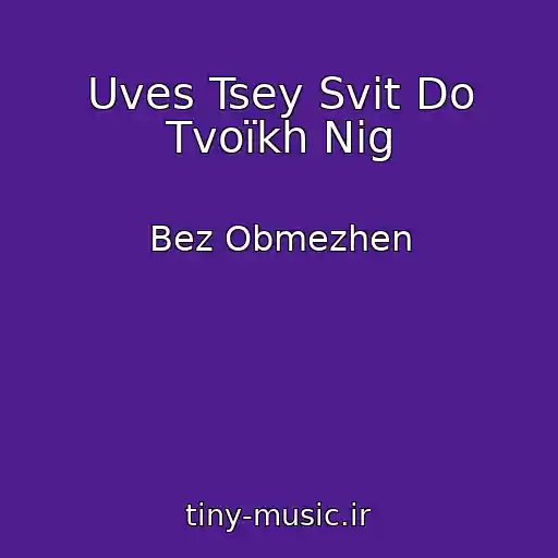 کاور آهنگ Uves Tsey Svіt Do Tvoїkh Nіg از Bez Obmezhen