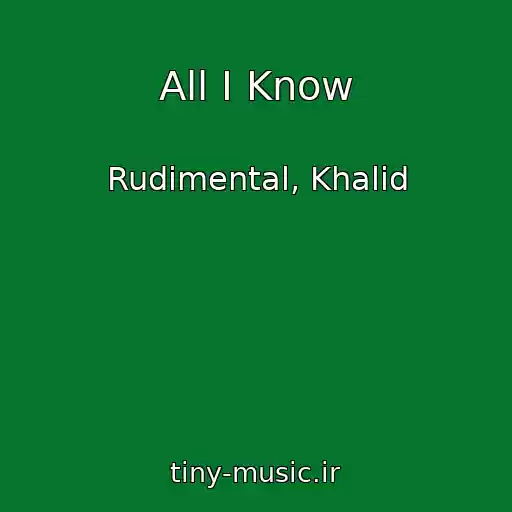 کاور آهنگ All I Know از Rudimental, Khalid