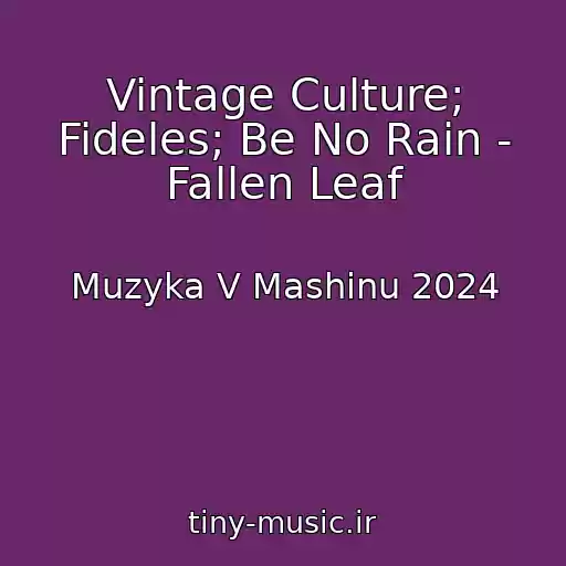 کاور آهنگ Vintage Culture; Fideles; Be No Rain - Fallen Leaf از Muzyka V Mashinu 2024