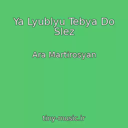 کاور آهنگ Ya Lyublyu Tebya Do Slez از Ara Martirosyan