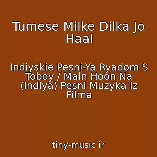 کاور آهنگ Tumese Milke Dilka Jo Haal از Indiyskie Pesni-Ya Ryadom S Toboy / Main Hoon Na (Indiya) Pesni Muzyka Iz Filma
