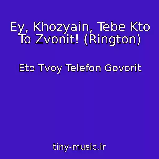 کاور آهنگ Ey, Khozyain, Tebe Kto To Zvonit! (Rington) از Eto Tvoy Telefon Govorit