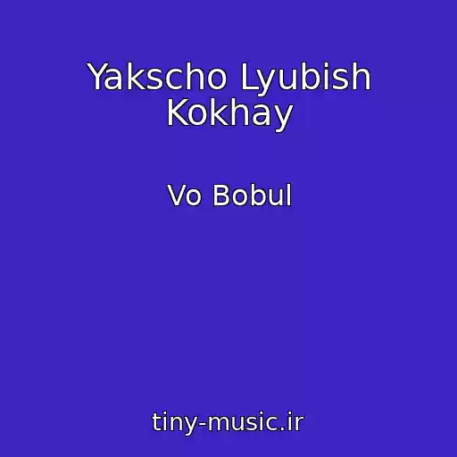 کاور آهنگ Yakscho Lyubish Kokhay از Vo Bobul