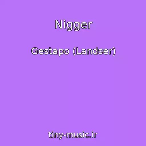 کاور آهنگ Nigger از Gestapo (Landser)