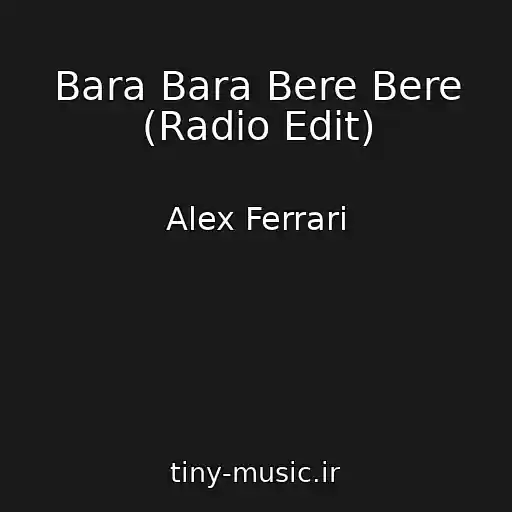 کاور آهنگ Bara Bara Bere Bere (Radio Edit) از Alex Ferrari