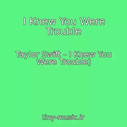 کاور آهنگ I Knew You Were Trouble از Taylor Swift - I Knew You Were Trouble)