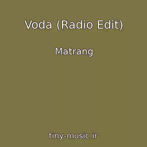 کاور آهنگ Voda (Radio Edit) از Matrang
