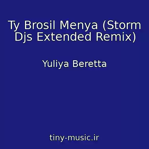 کاور آهنگ Ty Brosil Menya (Storm Djs Extended Remix) از Yuliya Beretta