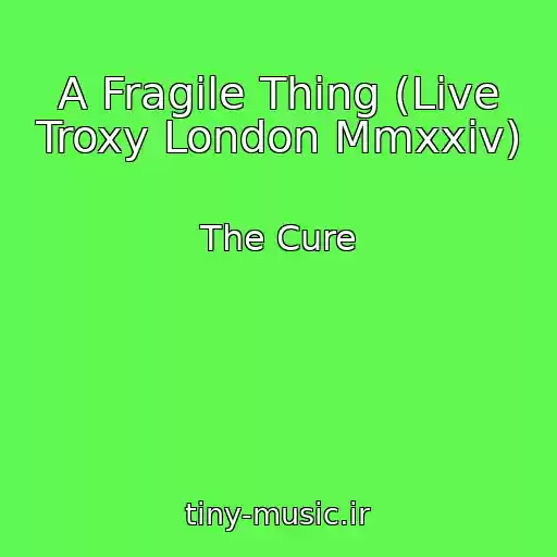 کاور آهنگ A Fragile Thing (Live Troxy London Mmxxiv) از The Cure