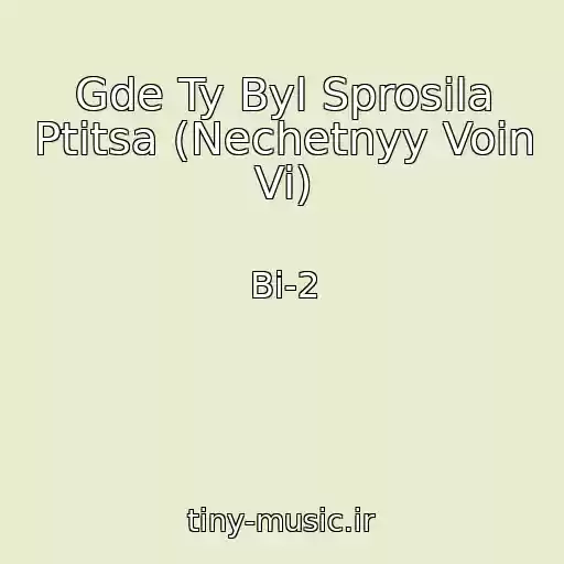 کاور آهنگ Gde Ty Byl Sprosila Ptitsa (Nechetnyy Voin Vi) از Bi-2