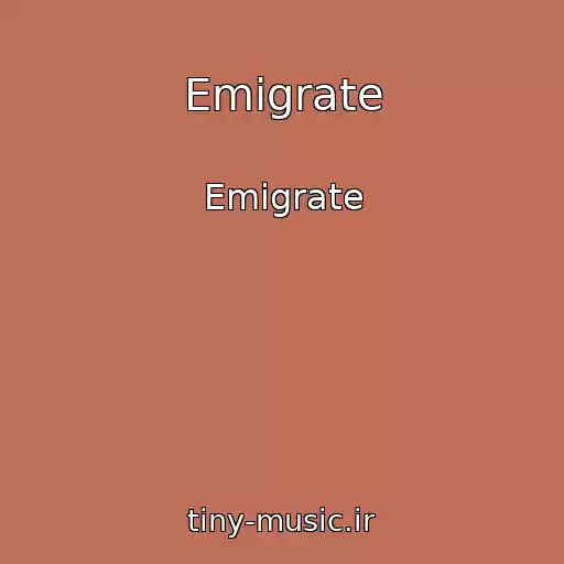کاور آهنگ Emigrate از Emigrate