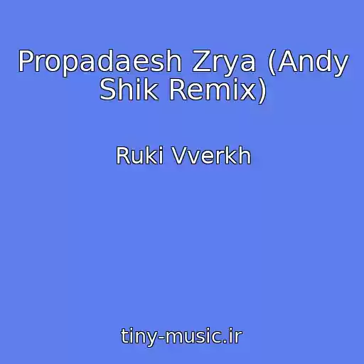 کاور آهنگ Propadaesh Zrya (Andy Shik Remix) از Ruki Vverkh