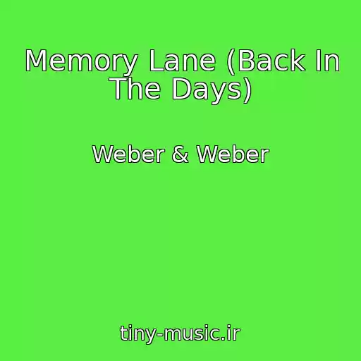 کاور آهنگ Memory Lane (Back In The Days) از Weber & Weber