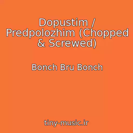کاور آهنگ Dopustim / Predpolozhim (Chopped & Screwed) از Bonch Bru Bonch