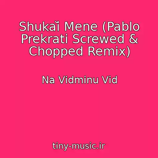 کاور آهنگ Shukaĭ Mene (Pablo Prekrati Screwed & Chopped Remix) از Na Vіdmіnu Vіd