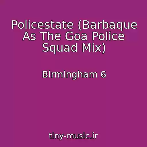 کاور آهنگ Policestate (Barbaque As The Goa Police Squad Mix) از Birmingham 6