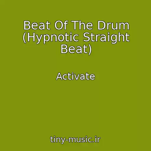 کاور آهنگ Beat Of The Drum (Hypnotic Straight Beat) از Activate