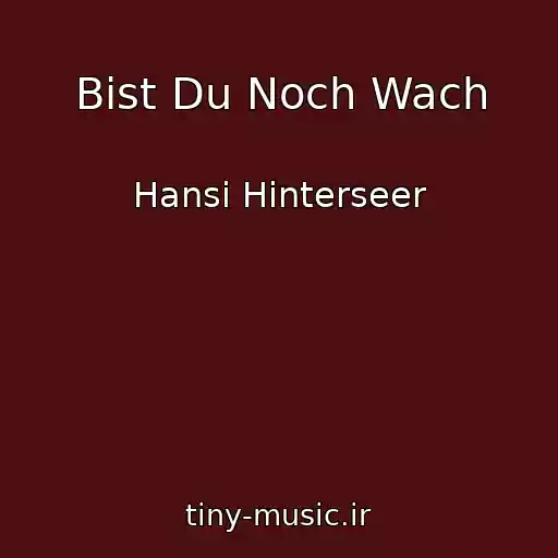 کاور آهنگ Bist Du Noch Wach از Hansi Hinterseer