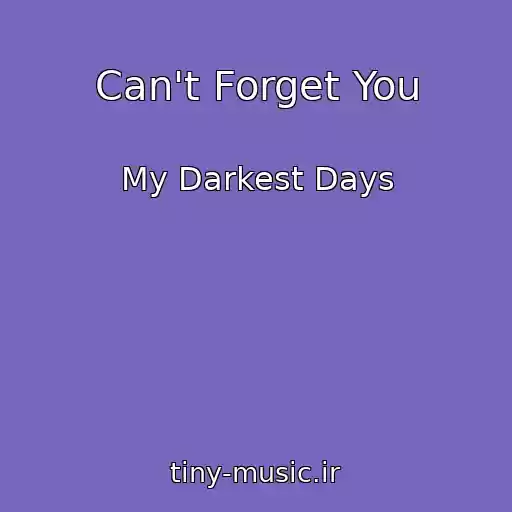 کاور آهنگ Can't Forget You از My Darkest Days