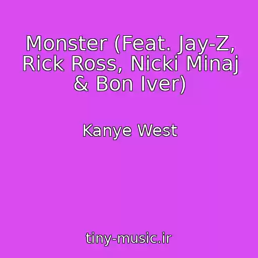 کاور آهنگ Monster (Feat. Jay-Z, Rick Ross, Nicki Minaj & Bon Iver) از Kanye West