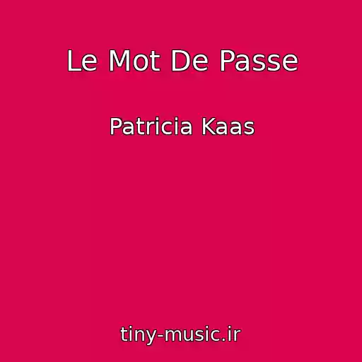 کاور آهنگ Le Mot De Passe از Patricia Kaas