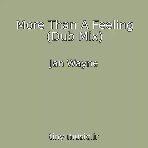 کاور آهنگ More Than A Feeling (Dub Mix) از Jan Wayne