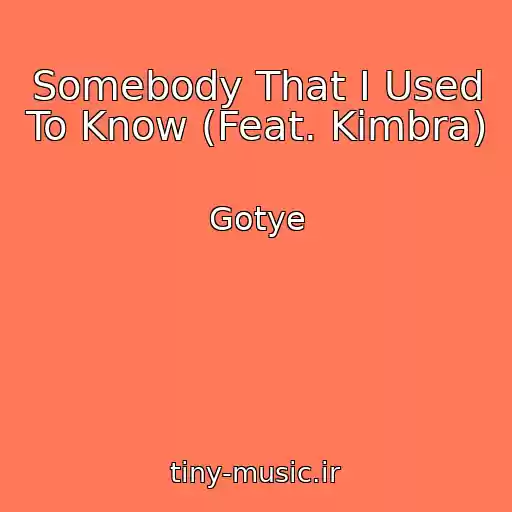 کاور آهنگ Somebody That I Used To Know (Feat. Kimbra) از Gotye