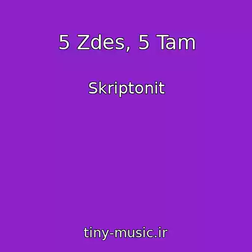 کاور آهنگ 5 Zdes, 5 Tam از Skriptonit