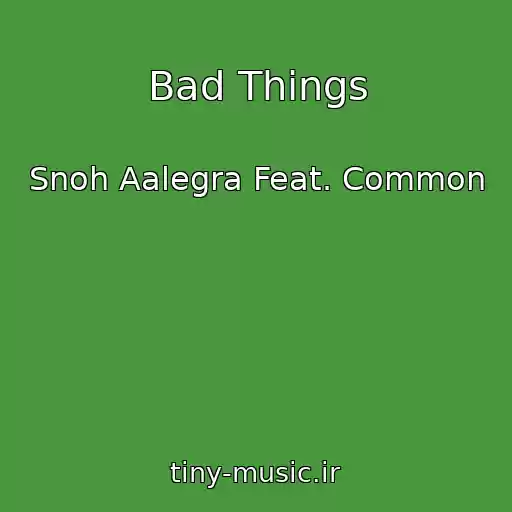 کاور آهنگ Bad Things از Snoh Aalegra Feat. Common