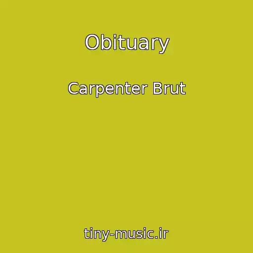 کاور آهنگ Obituary از Carpenter Brut