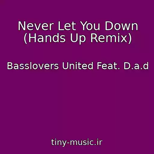 کاور آهنگ Never Let You Down (Hands Up Remix) از Basslovers United Feat. D.a.d