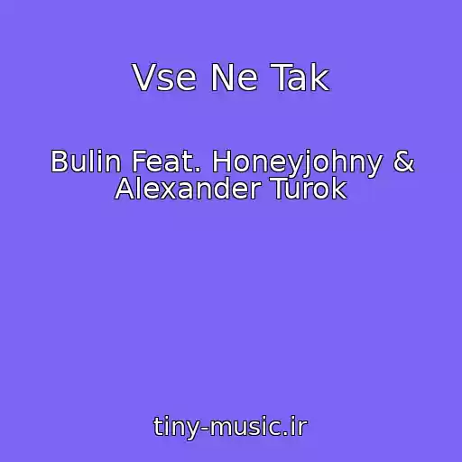 کاور آهنگ Vse Ne Tak از Bulin Feat. Honeyjohny & Alexander Turok