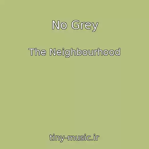 کاور آهنگ No Grey از The Neighbourhood